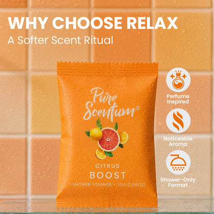 Pure Scentum Breathe Eucalyptus and Mint Aromatherapy Shower Steamers – 15 Individually Wrapped Tablets