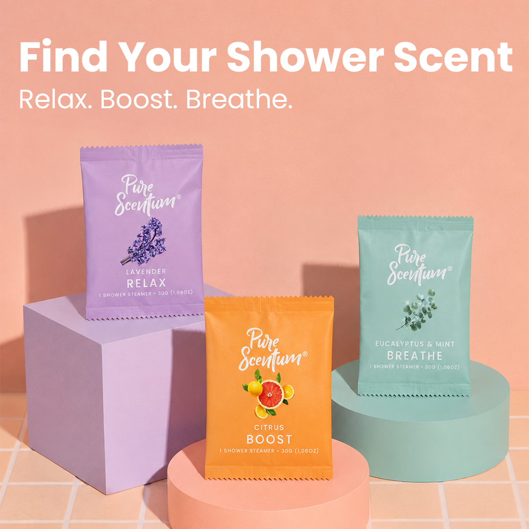 Pure Scentum Relax Lavender Aromatherapy Shower Steamers – 15 Individually Wrapped Tablets