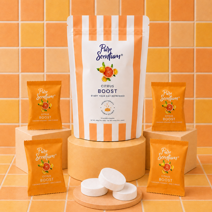 Pure Scentum Breathe Eucalyptus and Mint Aromatherapy Shower Steamers – 15 Individually Wrapped Tablets
