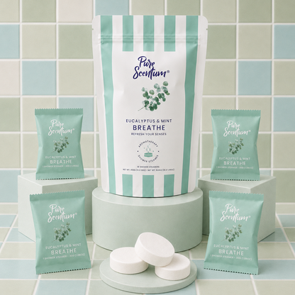 Pure Scentum Boost Citrus Aromatherapy Shower Steamers – 15 Individually Wrapped Tablets