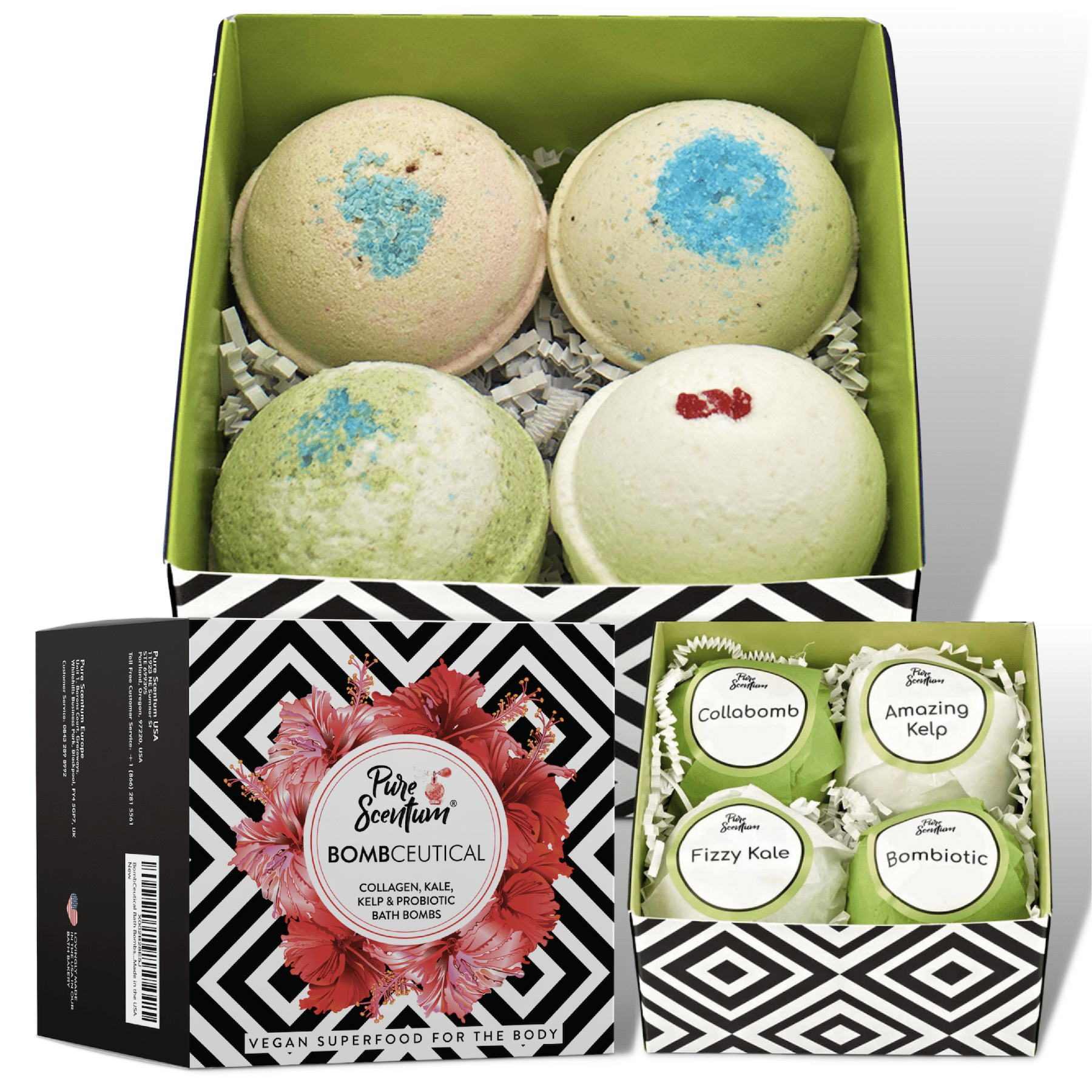 Pure scentum lush bath bomb set