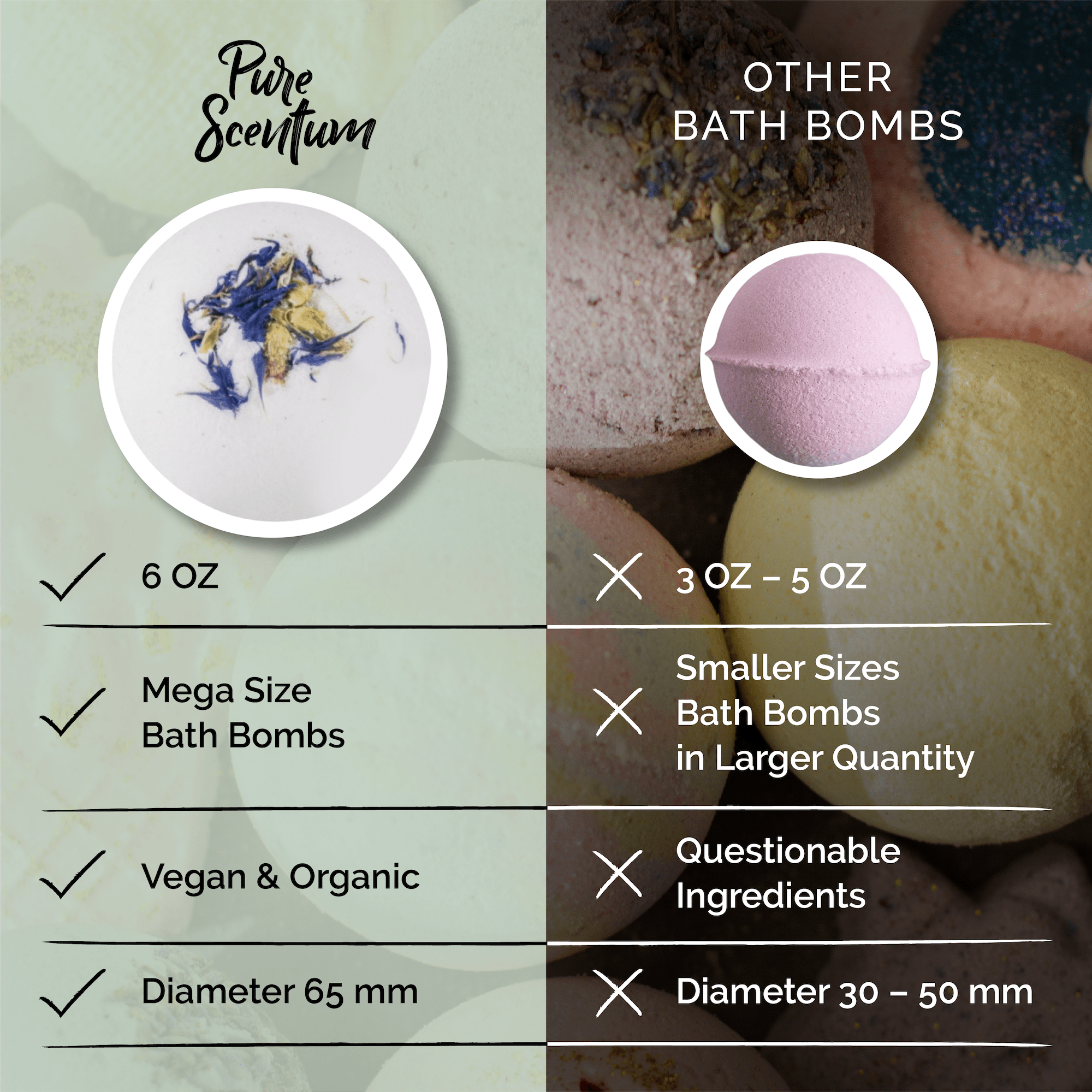 natural bath bombs vs other bath bombs